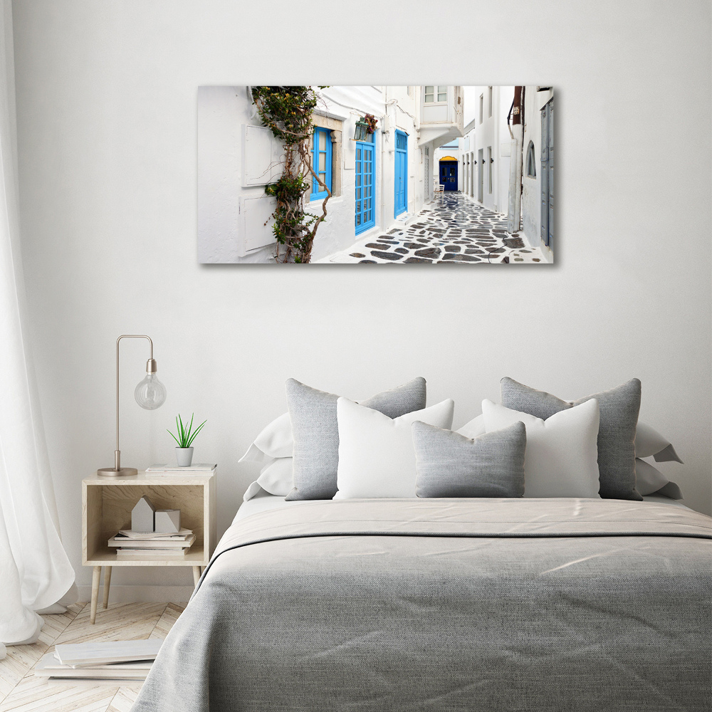 Acrylic wall art Greek streets