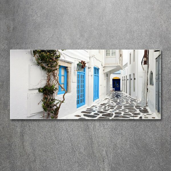 Acrylic wall art Greek streets