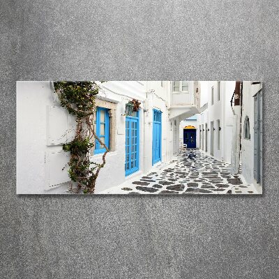 Acrylic wall art Greek streets