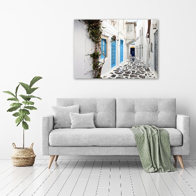 Acrylic wall art Greek streets