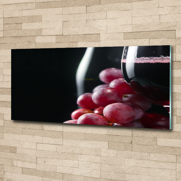 Acrylic wall art Grapes and wine