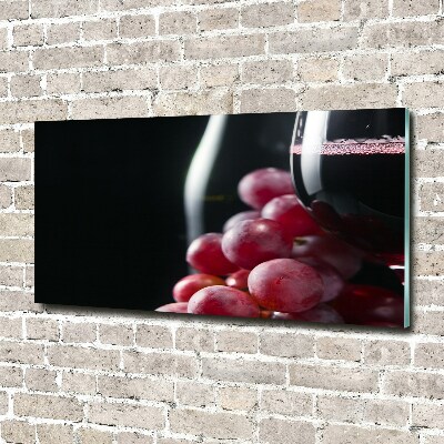 Acrylic wall art Grapes and wine