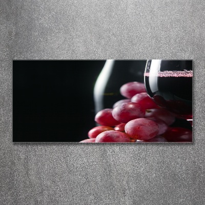 Acrylic wall art Grapes and wine