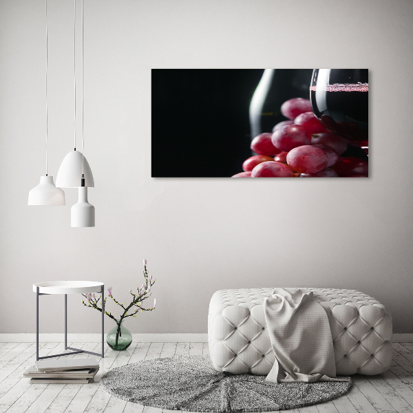 Acrylic wall art Grapes and wine