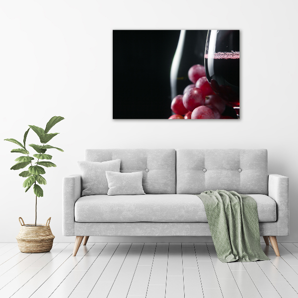 Acrylic wall art Grapes and wine