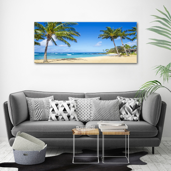 Acrylic wall art Tropical beach