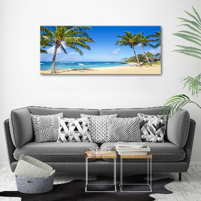 Acrylic wall art Tropical beach