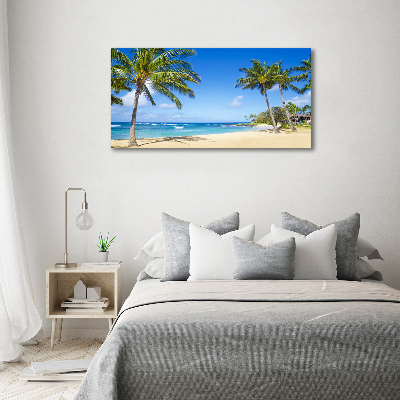 Acrylic wall art Tropical beach