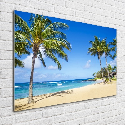 Acrylic wall art Tropical beach