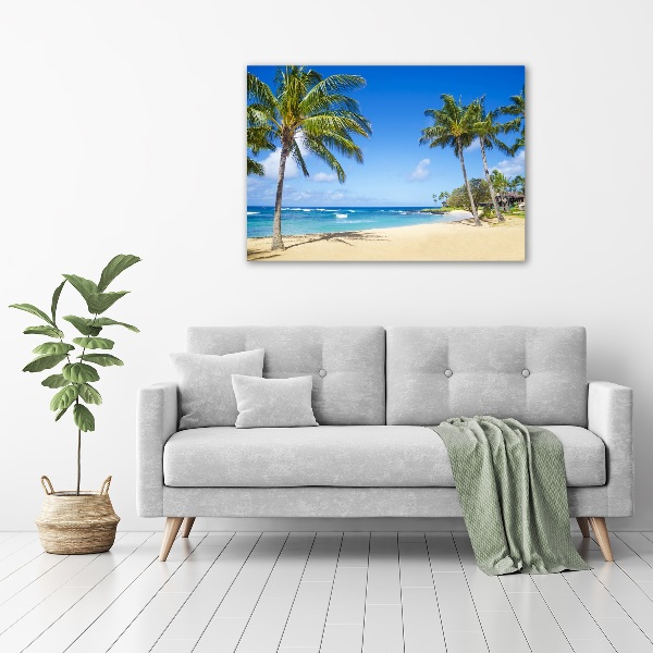 Acrylic wall art Tropical beach