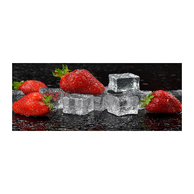 Acrylic print Ice strawberries