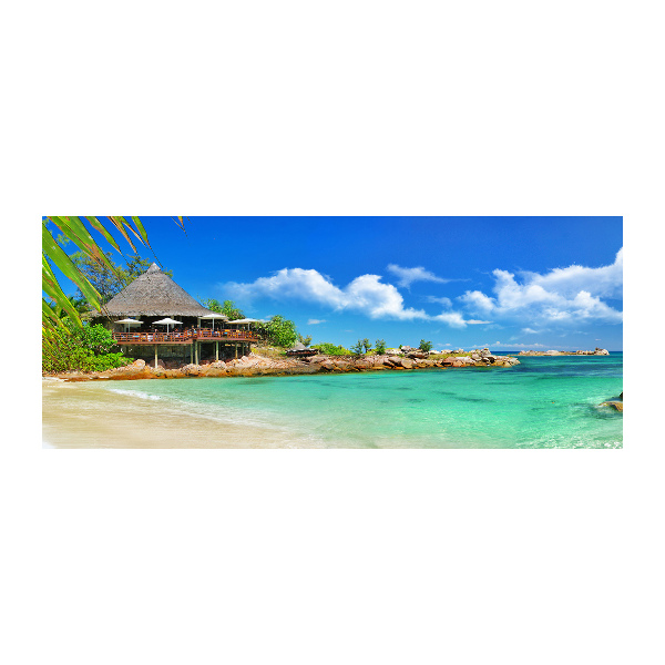 Wall art acrylic Seychelles beach