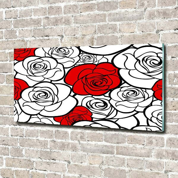 Wall art acrylic Roses