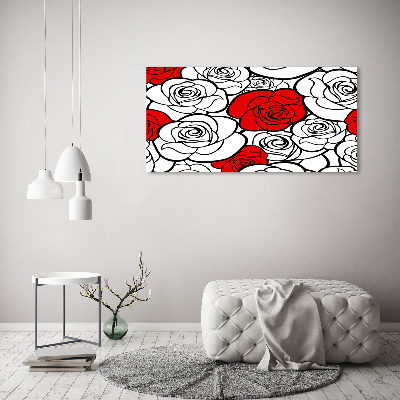 Wall art acrylic Roses