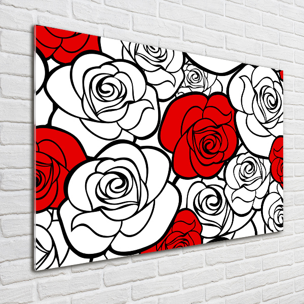 Wall art acrylic Roses