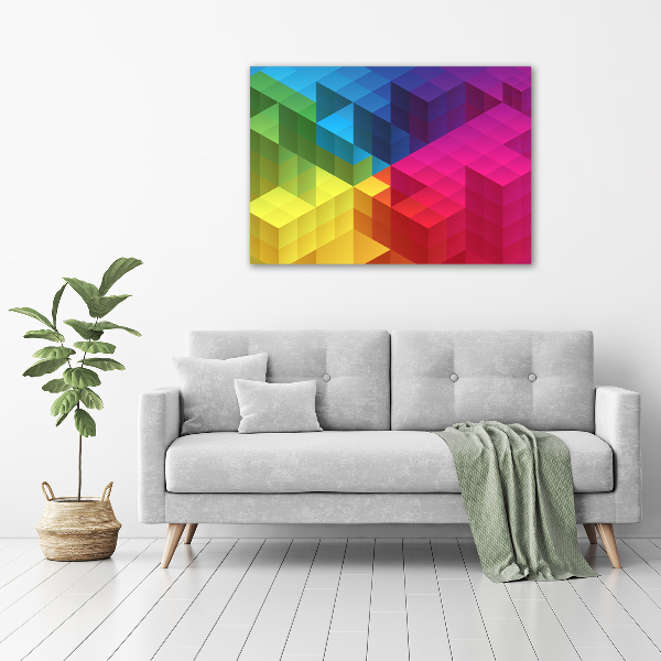 Wall art acrylic Geometric background