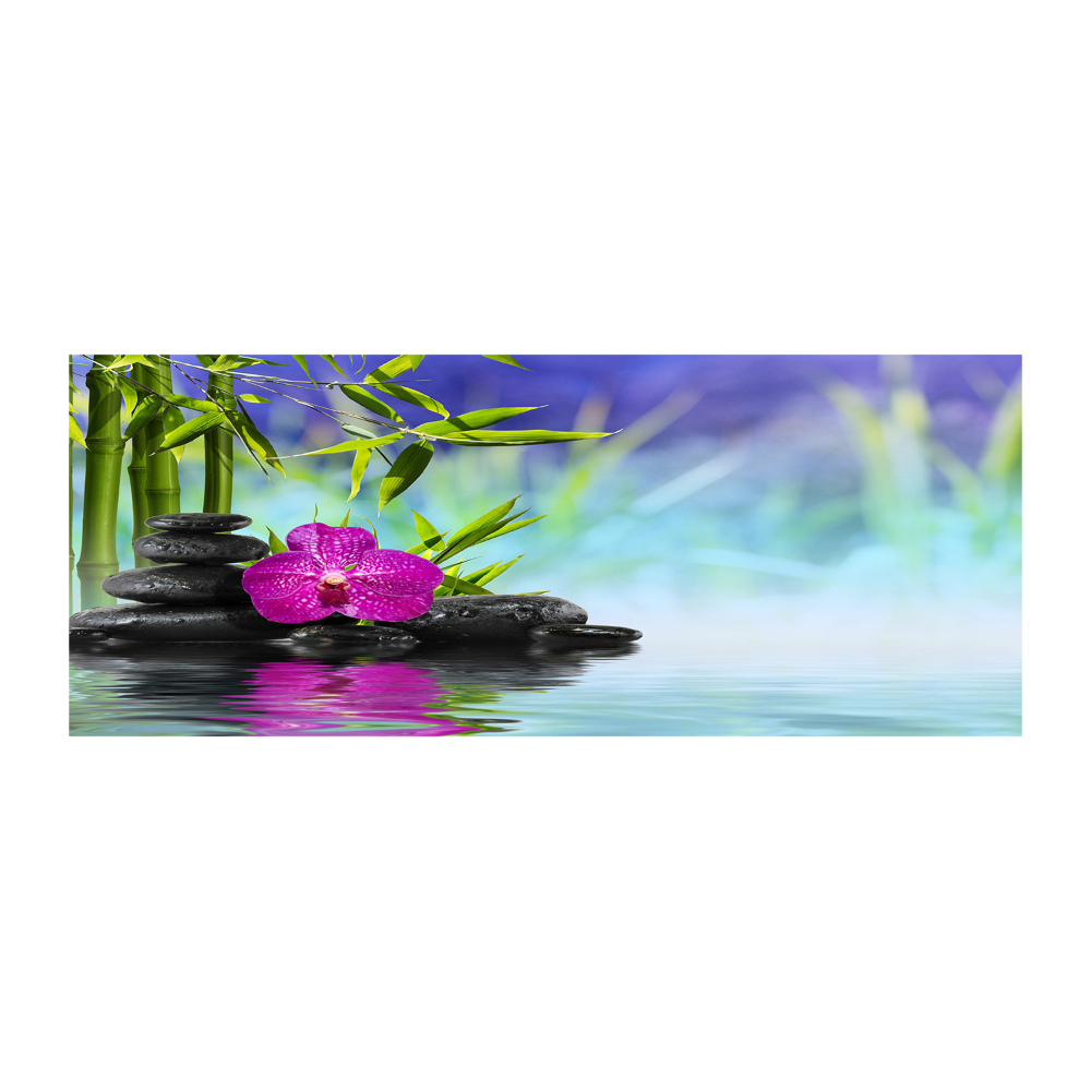 Acrylic wall art Orchid bamboo