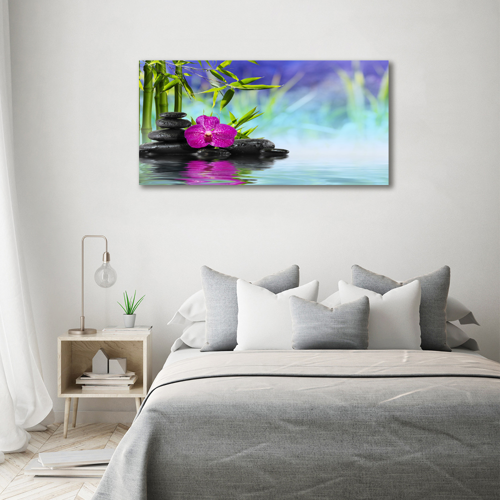 Acrylic wall art Orchid bamboo