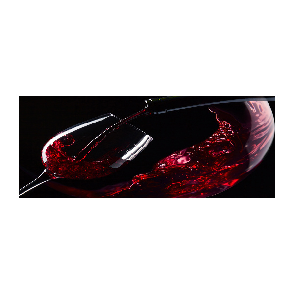 Glass acrylic wall art Red wine