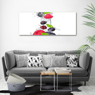 Glass acrylic wall art Fruit and water