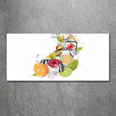 Glass acrylic wall art Ice fruit