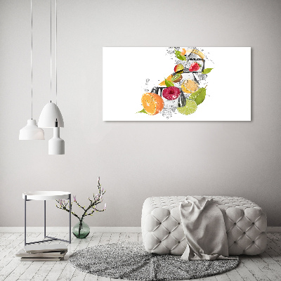 Glass acrylic wall art Ice fruit