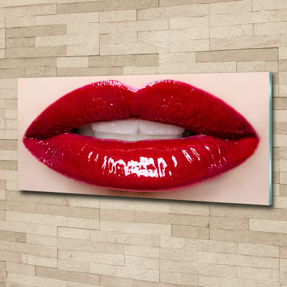 Wall art acrylic Red lips