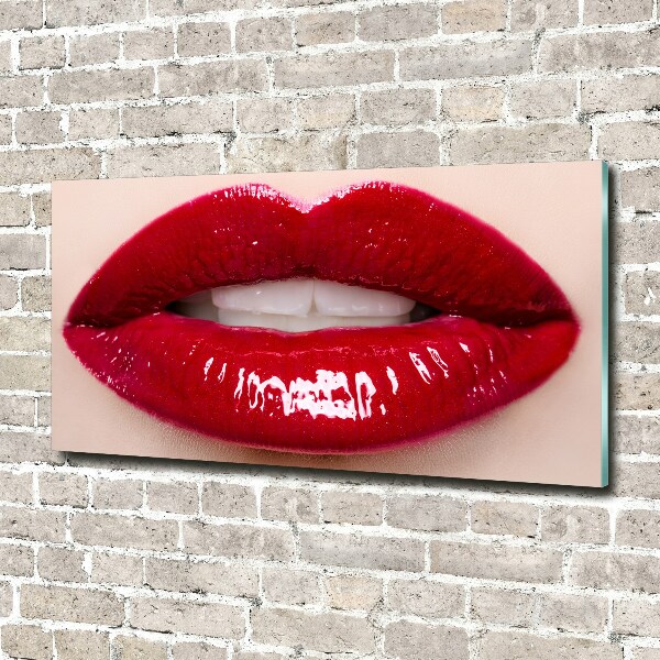 Wall art acrylic Red lips