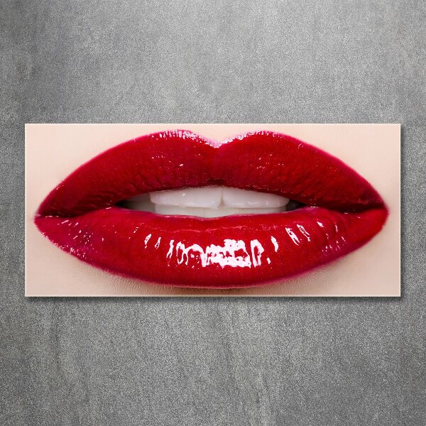 Wall art acrylic Red lips