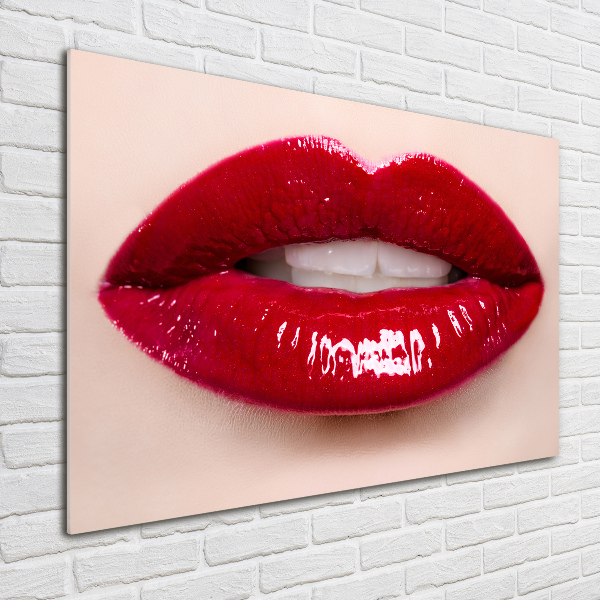 Wall art acrylic Red lips