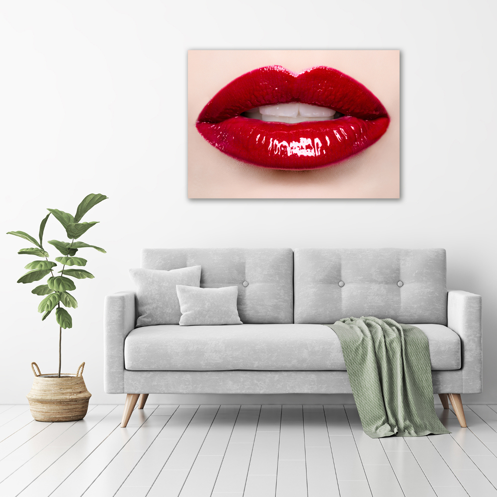 Wall art acrylic Red lips