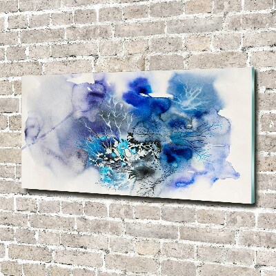 Acrylic wall art Abstraction flowers