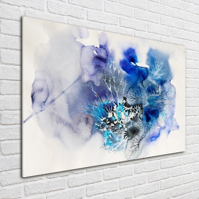 Acrylic wall art Abstraction flowers