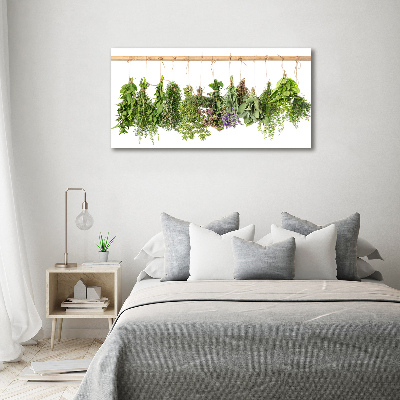 Acrylic print Herbs on a string