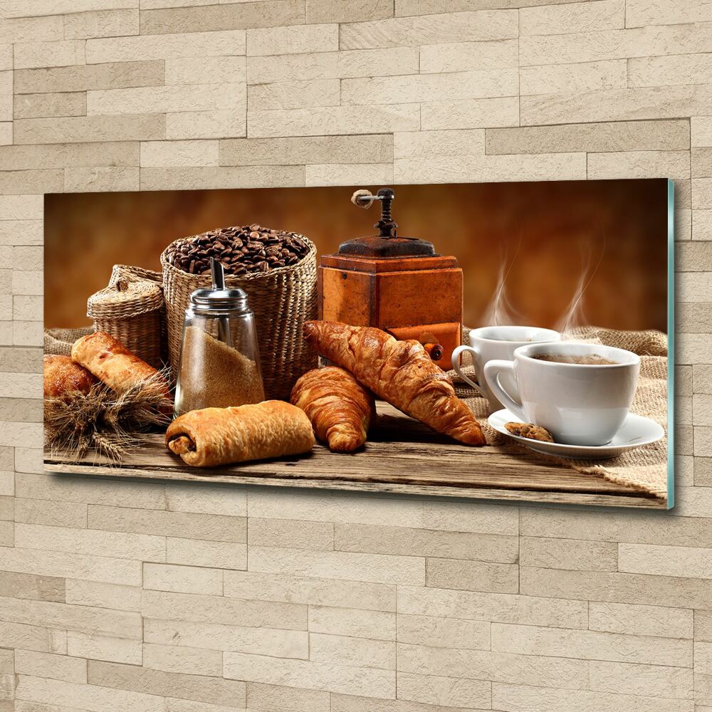 Glass acrylic wall art Breakfast