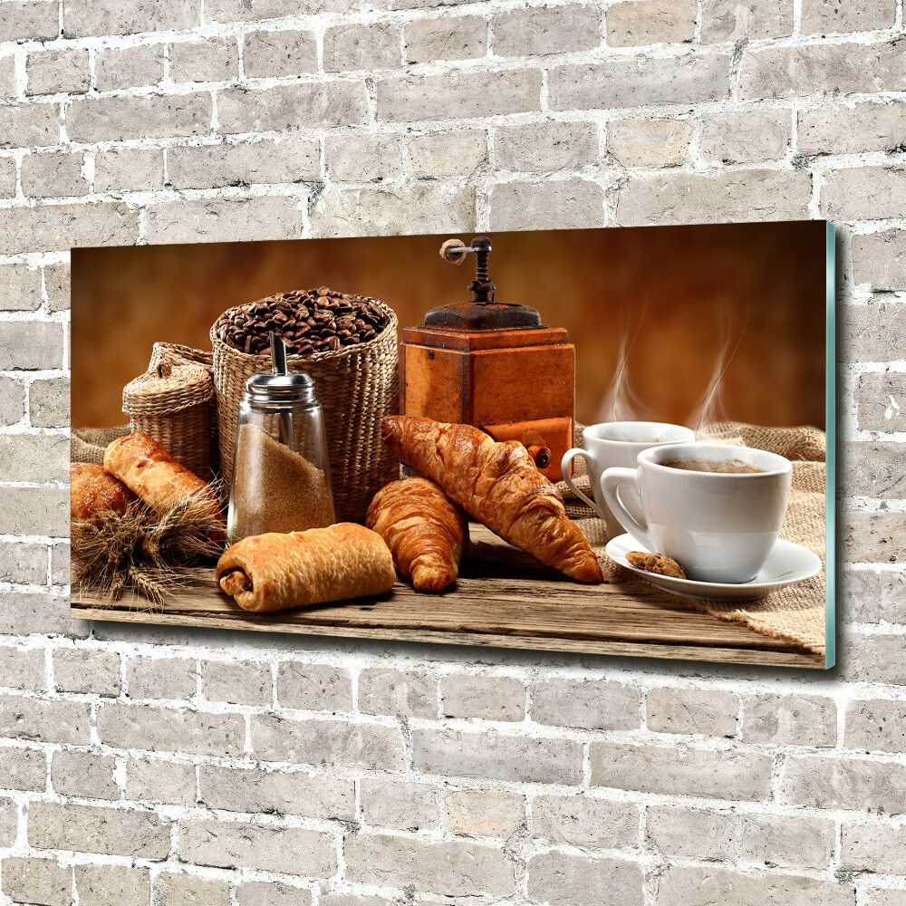 Glass acrylic wall art Breakfast