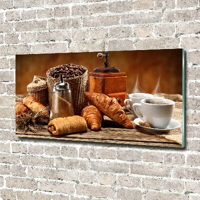 Glass acrylic wall art Breakfast