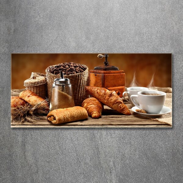 Glass acrylic wall art Breakfast