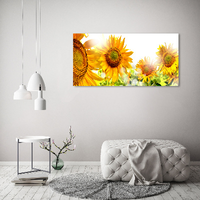 Wall art acrylic Sunflowers