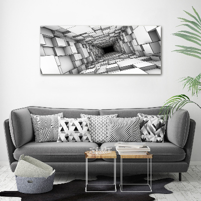 Wall art acrylic Tunnel from cubes