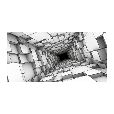 Wall art acrylic Tunnel from cubes