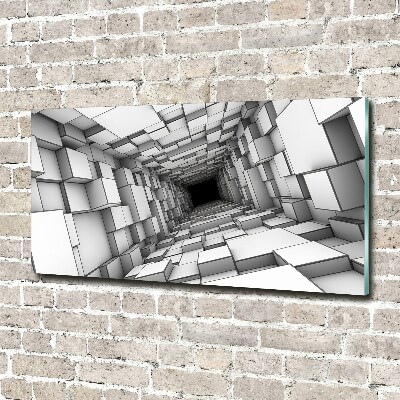 Wall art acrylic Tunnel from cubes