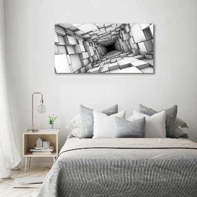 Wall art acrylic Tunnel from cubes