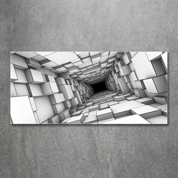 Wall art acrylic Tunnel from cubes