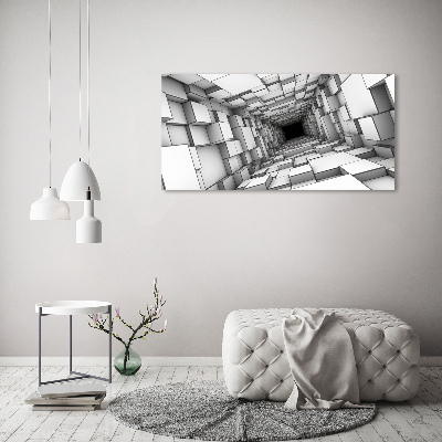 Wall art acrylic Tunnel from cubes