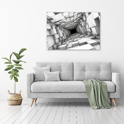 Wall art acrylic Tunnel from cubes