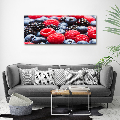 Glass acrylic wall art Forest fruits