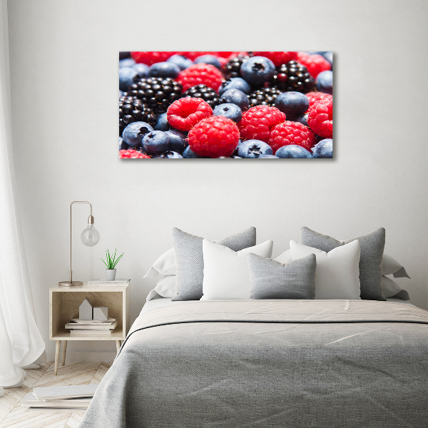 Glass acrylic wall art Forest fruits