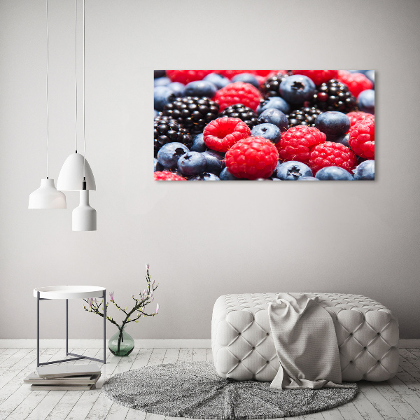 Glass acrylic wall art Forest fruits