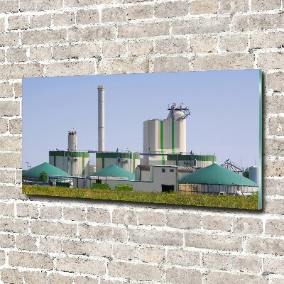 Glass acrylic wall art Biogas plant